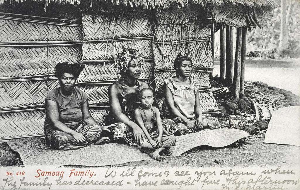 Samoan family, c 1909